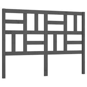 vidaXL Uzglavlje za krevet sivo 126 x 4 x 104 cm od masivne borovine