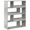 vidaXL Regal za knjige boja betona 100x33x125,5 cm konstruirano drvo