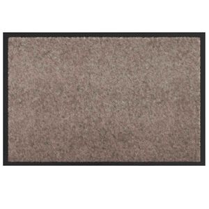 vidaXL Otirač Bež 60 x 40 x 1.2 cm Teddy tkanina