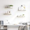vidaXL Plutajuće zidne police 4 kom boja hrasta 60 x 23,5 x 3,8 cm MDF