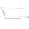 vidaXL Tenda na uvlačenje antracit 400 x 150 cm od tkanine i čelika