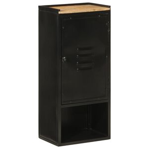 vidaXL Kupaonski ormarić 40 x 27 x 90 cm željezo i masivno drvo manga