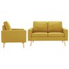 vidaXL 2-dijelni set sofa od tkanine žuti