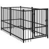 vidaXL Kavez za pse crni 193,5 x 97 x 100 cm čelični