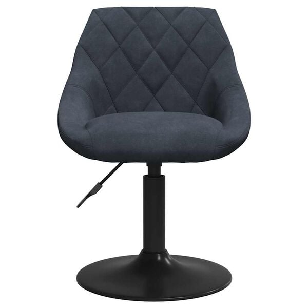 vidaXL Blagovaonska stolica tamnosiva baršunasta