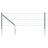 vidaXL Euro ograda s &scaron;picama 25 x 0,6 m Čelik premazan PVC-om Zelena