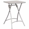 vidaXL Bistro Stol Bež 55 x 55 x 72,5 cm Čelik s prahom
