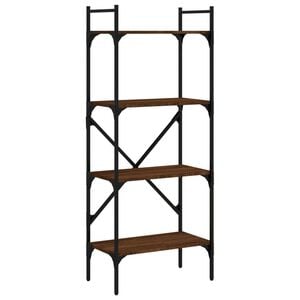 vidaXL Regal za knjige 4 razine boja hrasta 56x31,5x138,5 cm drveni