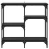 vidaXL Konzolna stolica Crni hrast 80 x 29 x 75 cm Konstruirano drvo