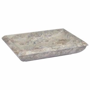 vidaXL Umivaonik sivi 50 x 35 x 10 cm mramorni