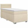 vidaXL Boxspring krevet s madracem Krem 100 x 200 cm Tkanina