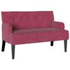vidaXL Chesterfield klupa Vinska crvena 112 x 65,5 x 75 cm Bar&scaron;un