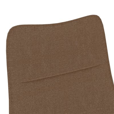 vidaXL Fotelja od tkanine smeđa