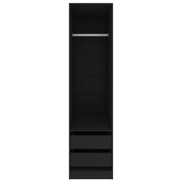 vidaXL Ormar s ladicama crni 50 x 50 x 200 cm od konstruiranog drva