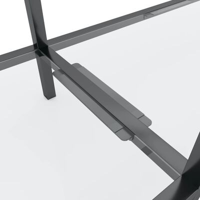 vidaXL Konzolni stol prozirni 140 x 35 x 75,5 cm od kaljenog stakla
