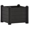 vidaXL Povi&scaron;ena vrtna gredica PP antracit 43 x 43 x 35 cm