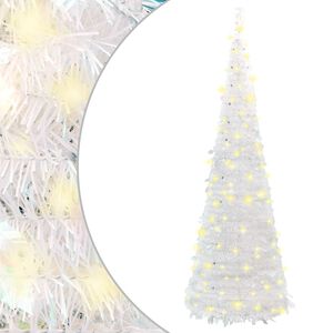 vidaXL Umjetno božićno drvce 200 LED žarulja bijelo 210 cm