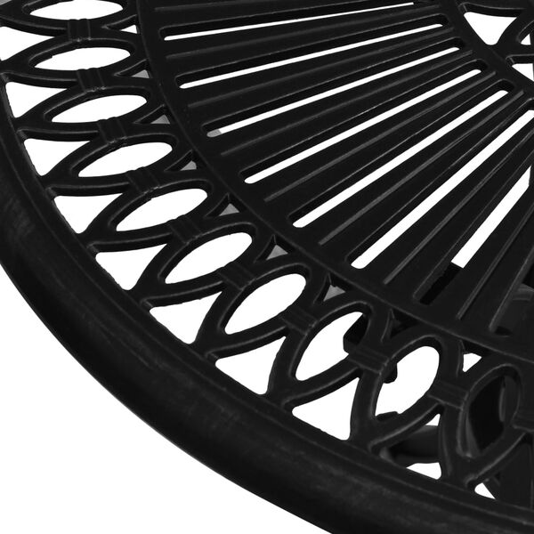 vidaXL Vrtni stol crni 62 x 62 x 65 cm od lijevanog aluminija