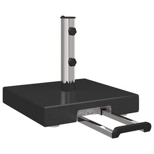 vidaXL Baza za suncobran Crna 41 x 41 x 37 cm Granit