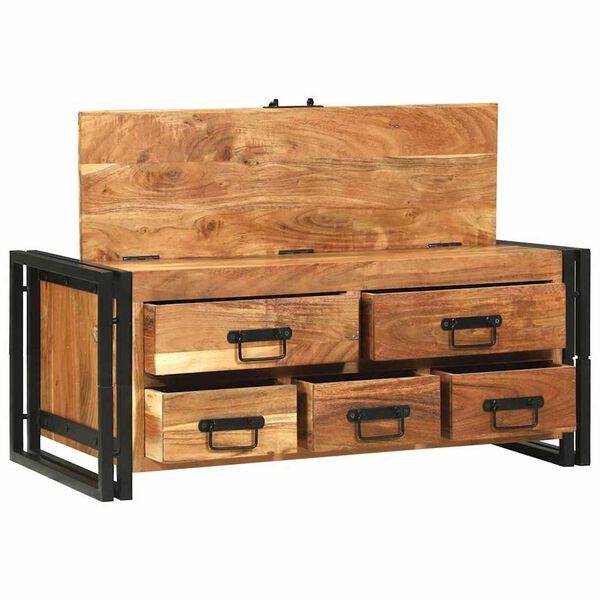 vidaXL Kava Stol Smeđa 90 x 50 x 38 cm Masivno bagremovo drvo