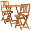vidaXL Bistro set 3 kom. Prirodna nafta Čvrsto drvo akacije