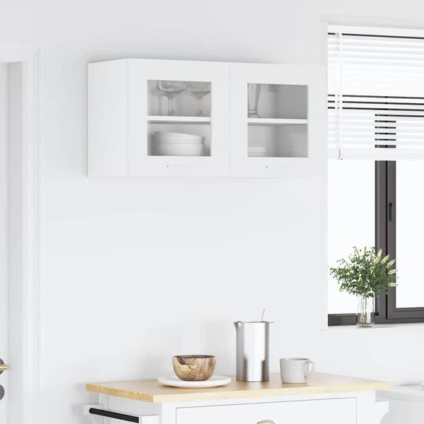 vidaXL Viseći ormarić Bijelo 80 x 31 x 40 cm Konstruirano drvo