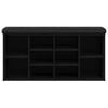 vidaXL Klupa za cipele crna 102 x 32 x 50 cm od konstruiranog drva
