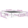 vidaXL Okvir za krevet crni 140x190 cm konstruirano drvo