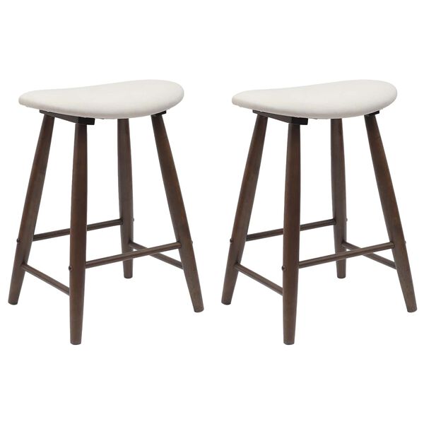 vidaXL Trpezarijske stolice 2 pcs Svijetlosmeđa 46 x 37 x 63 cm