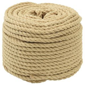 vidaXL Konopac za čamce 8 mm 25 m Prirodna