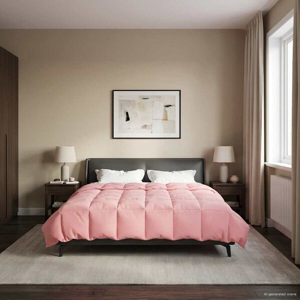 vidaXL Puni pokrivač za cijelu godinu &Scaron;onerisan Ružičasta 200 x 240 cm