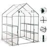 vidaXL Staklenik s 8 polica 143 x 143 x 195 cm