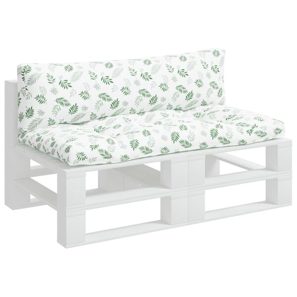 vidaXL Jastuci za palete 2 kom s uzorkom li&scaron;ća od tkanine Oxford