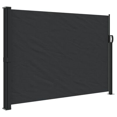vidaXL Bočna tenda na uvlačenje crna 140 x 500 cm