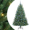 vidaXL Umjetno božićno drvce s nogom Zelena 180 cm PVC i metal