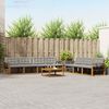 vidaXL Set vanjskih sofa s jastukom 8 pcs Prirodna i svijetlo siva