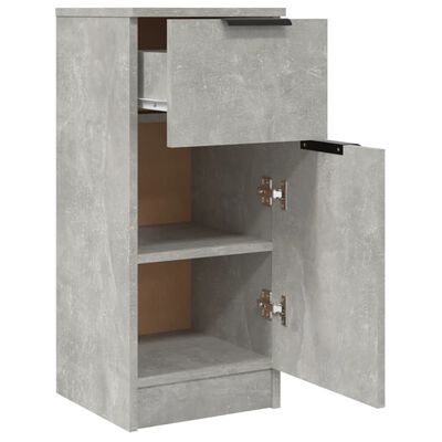 vidaXL Komoda siva boja betona 30 x 30 x 70 cm od konstruiranog drva