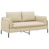 vidaXL Sofa za dvije osobe Krem 188 x 81 x 89 cm Tkanina