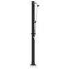 vidaXL Vanjski solarni tu&scaron; Crna 217 cm PVC i aluminij