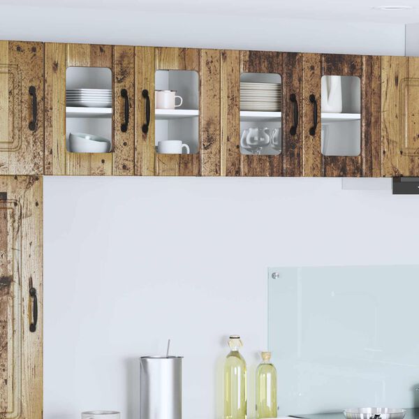 vidaXL Kuhinjski ormarić 2 pcs Staro drvo 60 x 31 x 40 cm