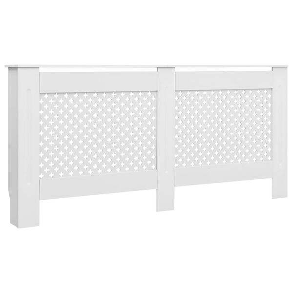 vidaXL Pokrovi za radijator 2 kom bijeli 172 x 19 x 81,5 cm MDF