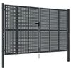 vidaXL Vrtna vrata antracit boje 300x200 cm čelik