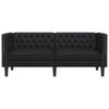 vidaXL Sofa Crna 174 x 74,5 x 70,5 cm PVC