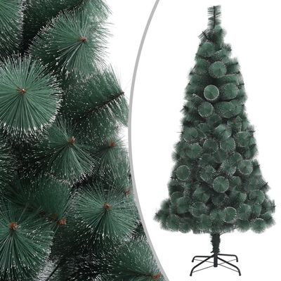 vidaXL Umjetno božićno drvce LED sa setom kuglica zeleno 120 cm PVC/PE