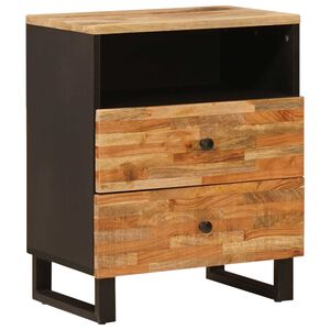 vidaXL Ormar za krevet Smeđa 50 x 33 x 62 cm Čvrsto drvo manga