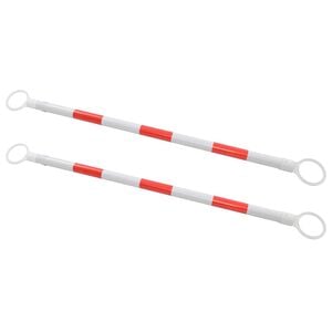 vidaXL Uvlačive prečke za prometne čunjeve 2 kom plastične 116-197 cm