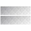 vidaXL Stepenica Pravokutni 2 pcs Srebrno 70 x 20 cm Aluminij