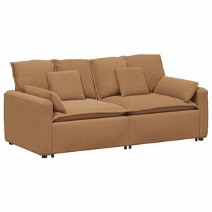 vidaXL Modularna sofa s jastucima bež boje