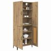 vidaXL Highboard Umjetnički hrast 69,5 x 34 x 180 cm Konstruirano drvo