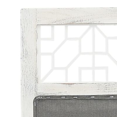 vidaXL Sobna pregrada s 3 panela siva 105 x 165 cm od tkanine
